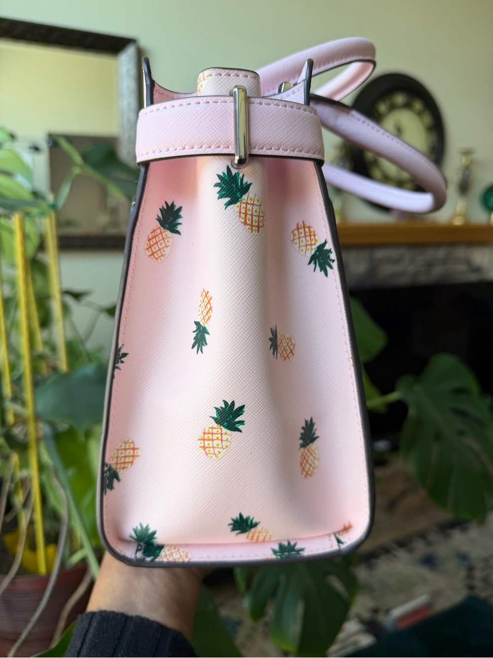 Kate Spade Pink Pineapple-print Satchel - Picture 3 of 15